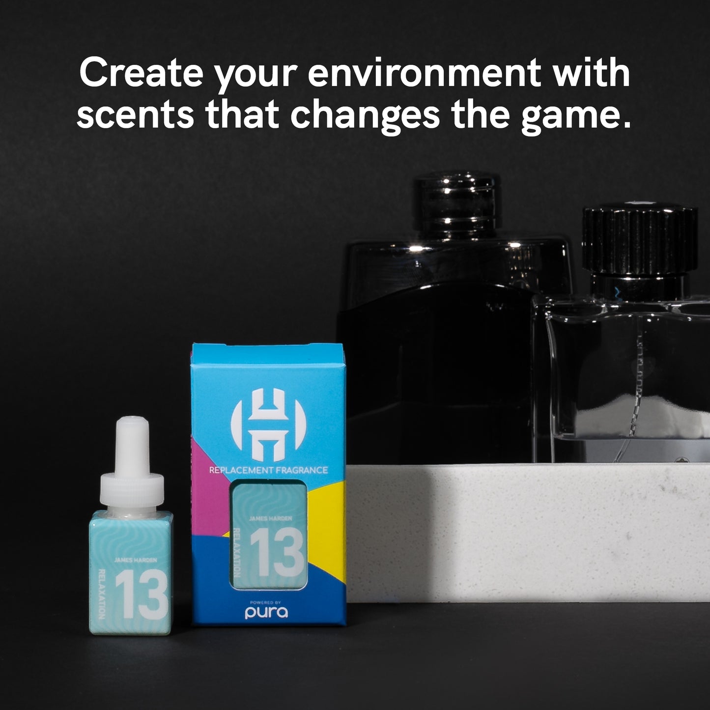 Pura and James Harden - Fragrance for Smart Home Air Diffusers - Room Freshener - Aromatherapy Scents for Bedrooms & Living Rooms - Odor Eliminator - 2 Pack - 13-Relaxation