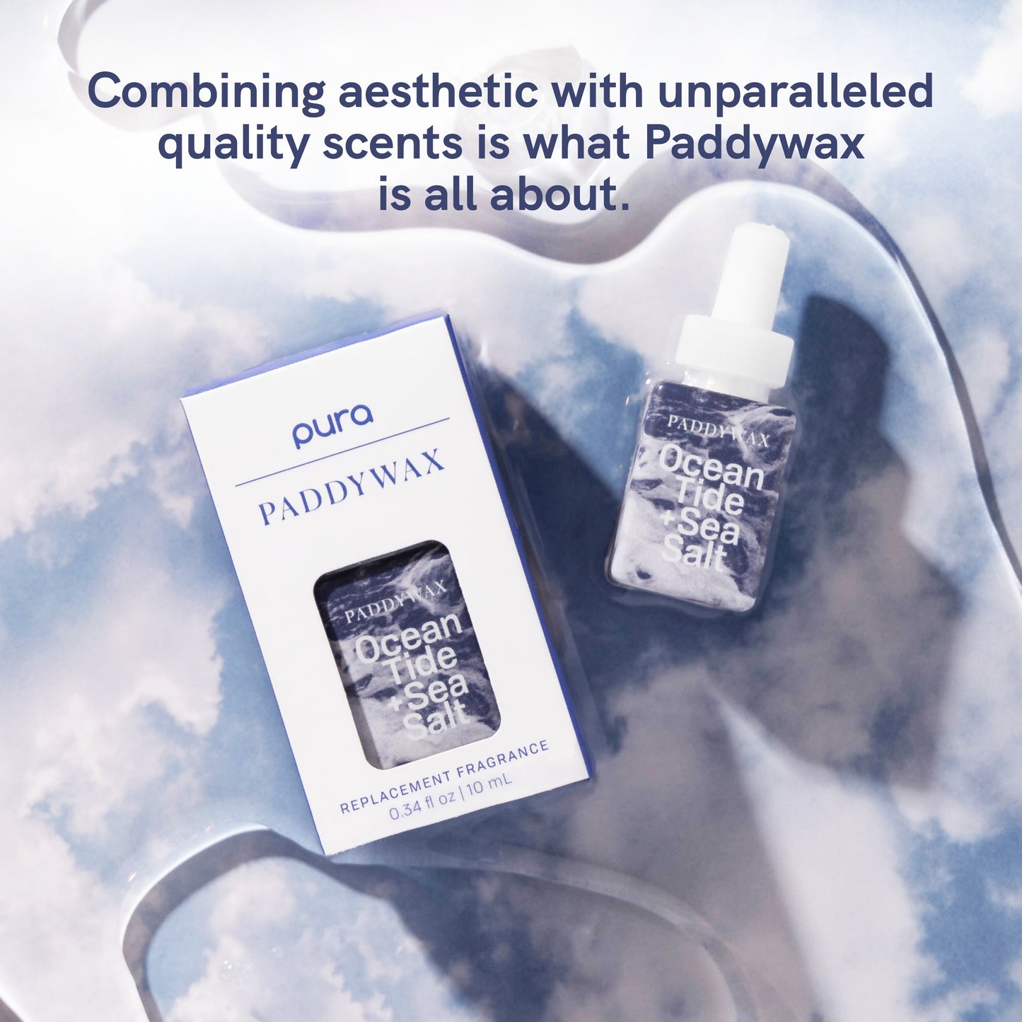 Pura and Paddywax - Fragrance for Smart Home Air Diffusers - Room Freshener - Aromatherapy Scents for Bedrooms & Living Rooms - Odor Eliminator - 2 Pack - Ocean Tide & Sea Salt