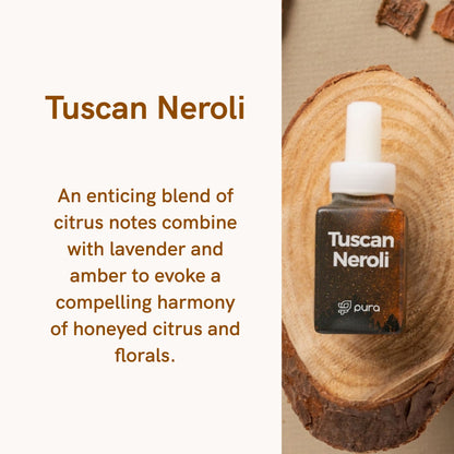 Pura - Fragrance for Smart Home Air Diffusers - Room Freshener - Aromatherapy Scents for Bedrooms & Living Rooms - Odor Eliminator - 2 Pack - Tuscan Neroli