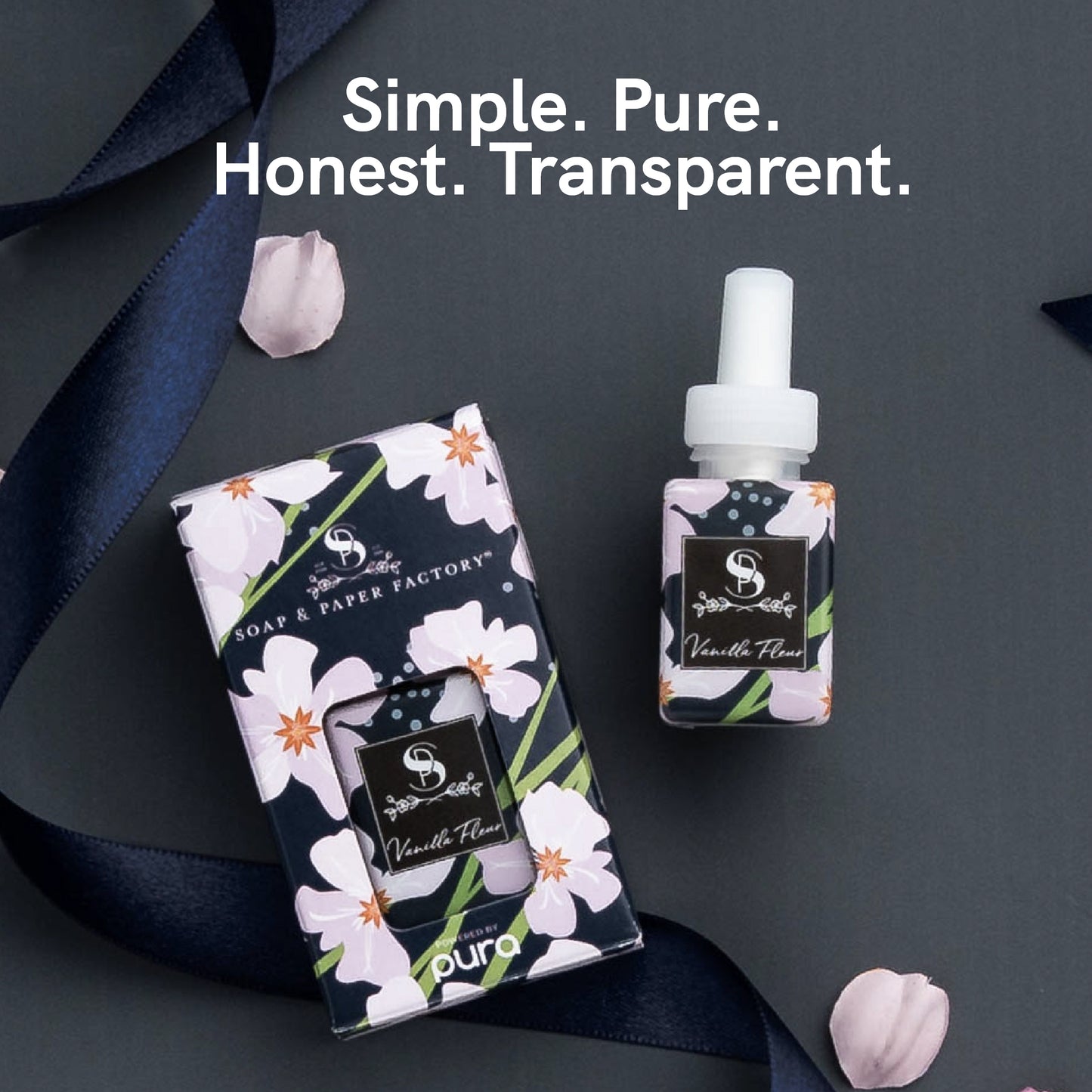 Pura and Soap & Paper Factory - Fragrance for Smart Home Air Diffusers - Room Freshener - Aromatherapy Scents for Bedrooms & Living Rooms - Odor Eliminator - 2 Pack - Vanilla Fleur