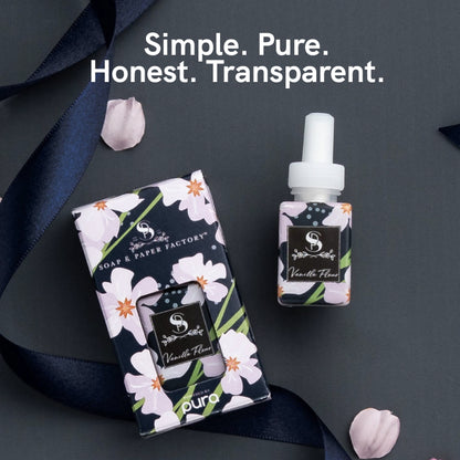 Pura and Soap & Paper Factory - Fragrance for Smart Home Air Diffusers - Room Freshener - Aromatherapy Scents for Bedrooms & Living Rooms - Odor Eliminator - 2 Pack - Vanilla Fleur
