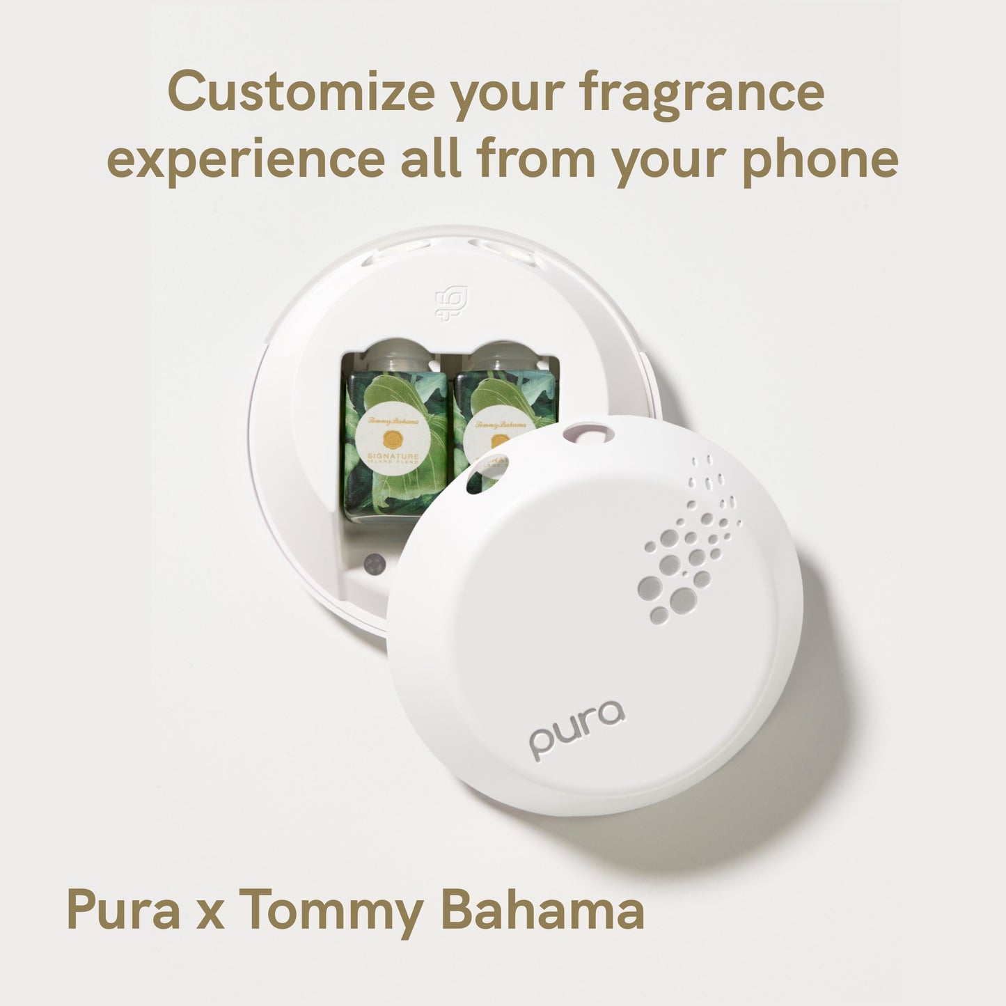 Pura and Tommy Bahama - Fragrance for Smart Home Air Diffusers - Room Freshener - Aromatherapy Scents for Bedrooms & Living Rooms - Odor Eliminator - 2 Pack - Signature Island Blend