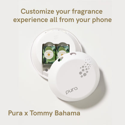 Pura and Tommy Bahama - Fragrance for Smart Home Air Diffusers - Room Freshener - Aromatherapy Scents for Bedrooms & Living Rooms - Odor Eliminator - 2 Pack - Signature Island Blend