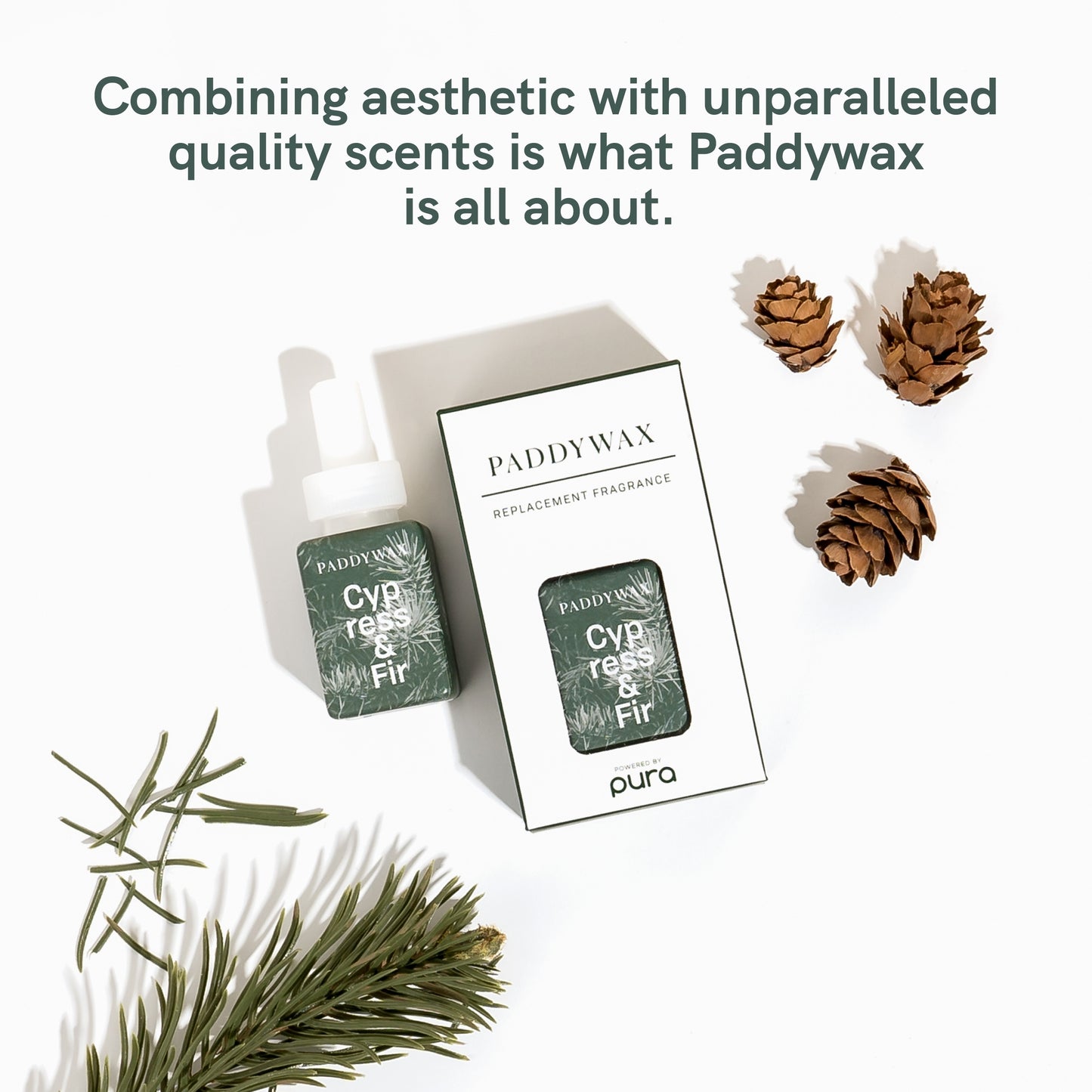 Pura and Paddywax - Fragrance for Smart Home Air Diffusers - Room Freshener - Aromatherapy Scents for Bedrooms & Living Rooms - Odor Eliminator - 2 Pack - Cypress & Fir