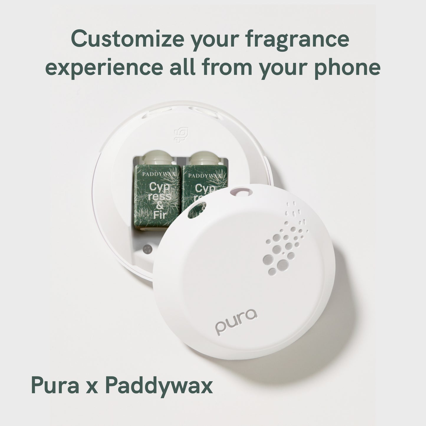 Pura and Paddywax - Fragrance for Smart Home Air Diffusers - Room Freshener - Aromatherapy Scents for Bedrooms & Living Rooms - Odor Eliminator - 2 Pack - Cypress & Fir
