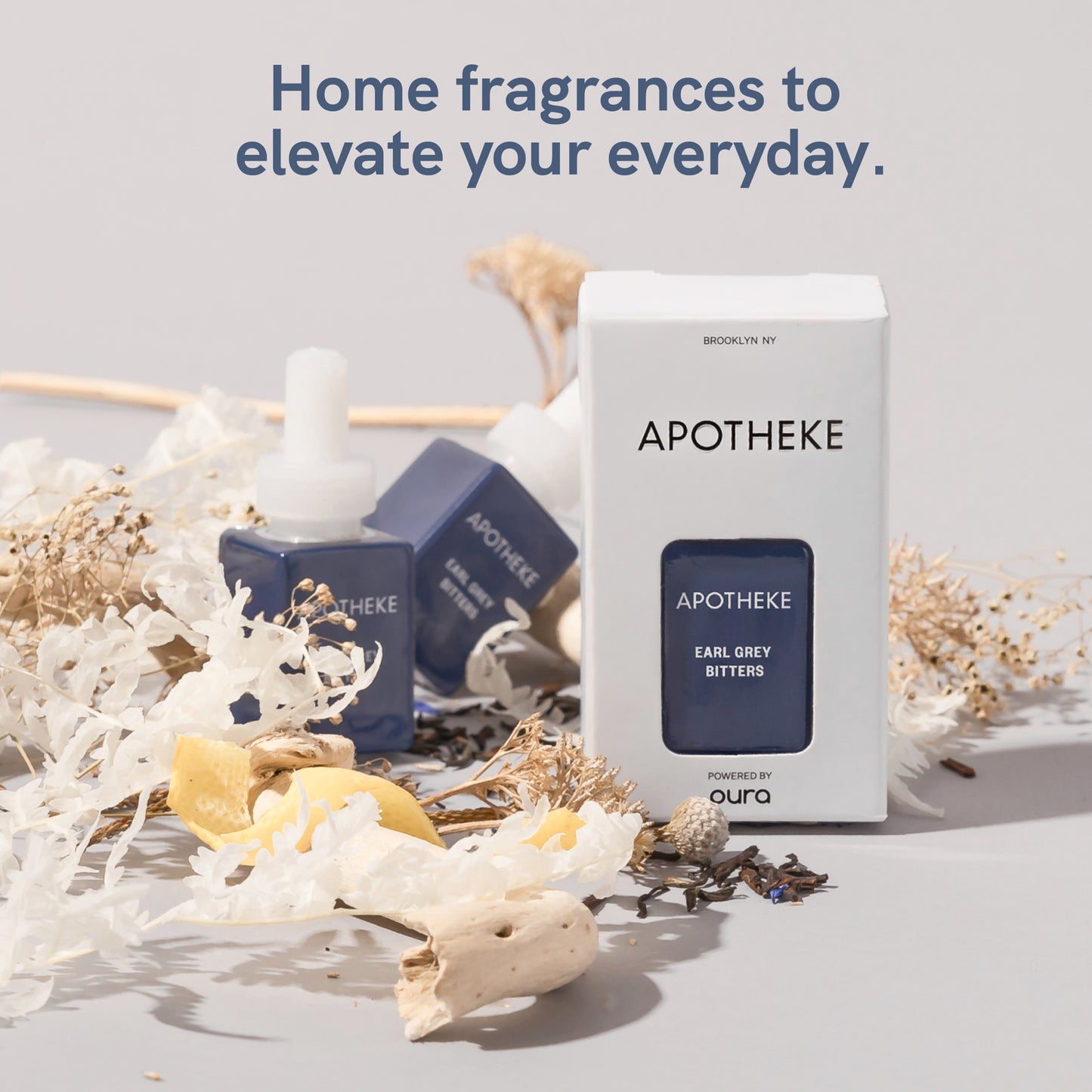 Pura and Apotheke - Fragrance for Smart Home Air Diffusers - Room Freshener - Aromatherapy Scents for Bedrooms & Living Rooms - Odor Eliminator - 2 Pack - Earl Grey Bitters