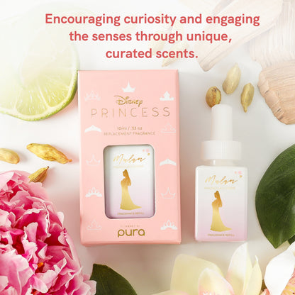 Pura and Disney - Home Fragrance Scent for Air Diffusers - Room Freshener - Aromatherapy Scents for Bedrooms & Living Rooms - Scents for Smart Home Diffusers - 2 Pack - Mulan Magnolia Flower