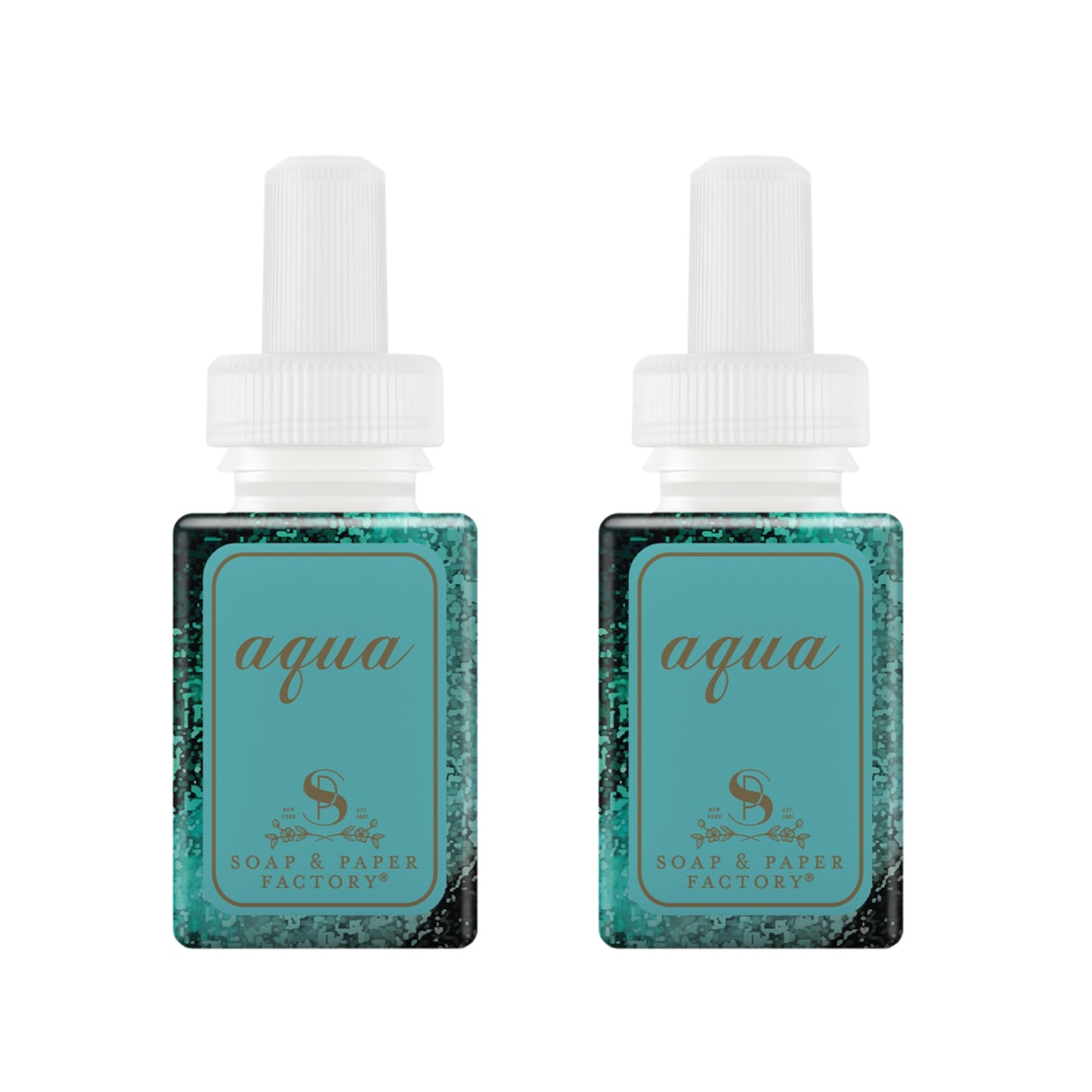 Pura and Soap & Paper Factory - Fragrance for Smart Home Air Diffusers - Room Freshener - Aromatherapy Scents for Bedrooms & Living Rooms - Odor Eliminator - 2 Pack - Aqua