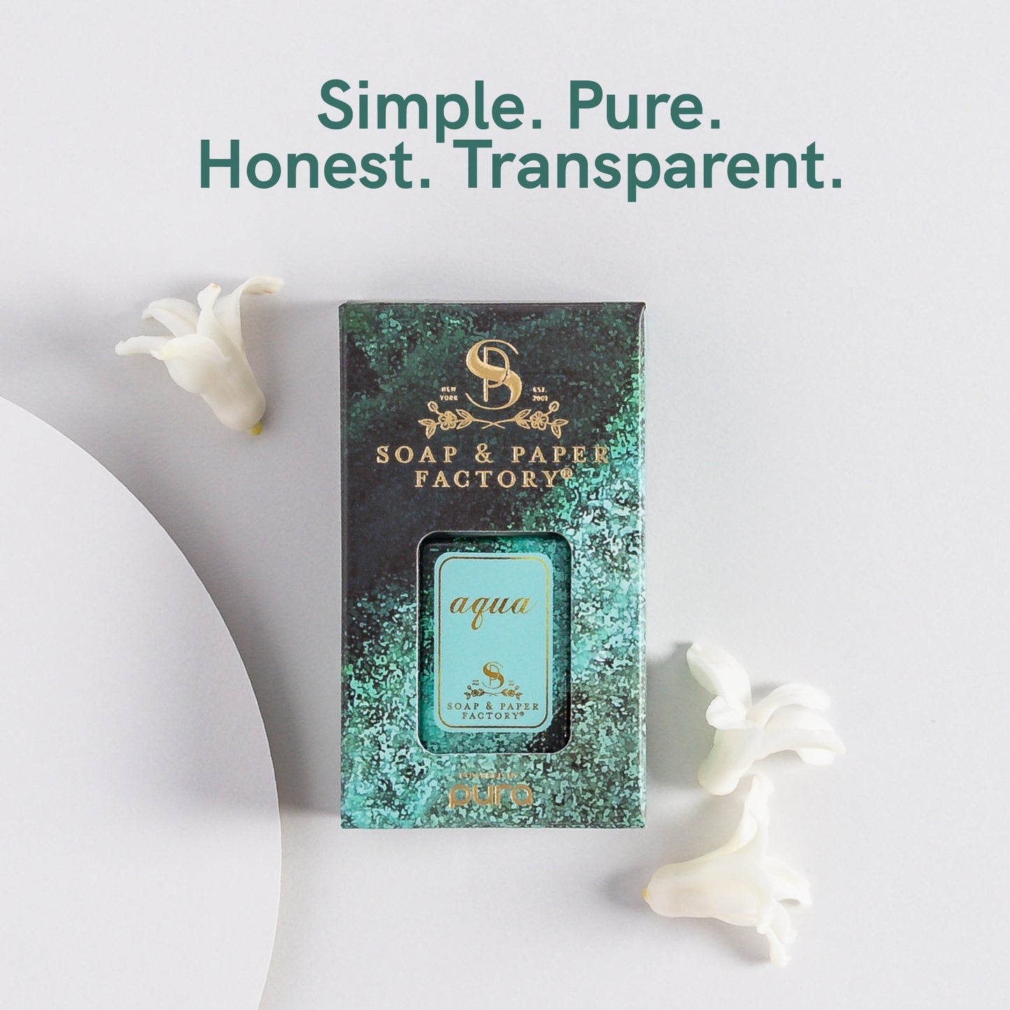 Pura and Soap & Paper Factory - Fragrance for Smart Home Air Diffusers - Room Freshener - Aromatherapy Scents for Bedrooms & Living Rooms - Odor Eliminator - 2 Pack - Aqua