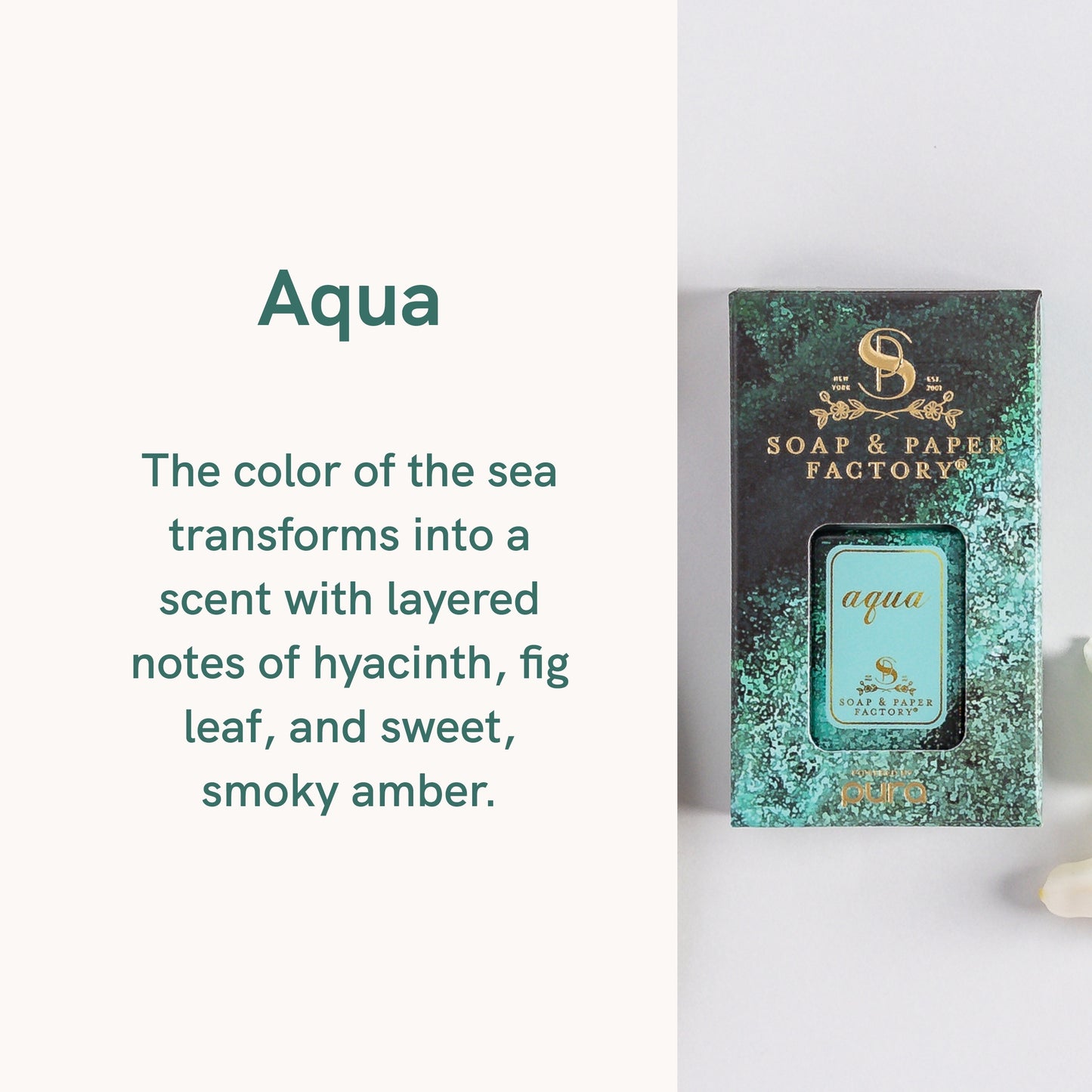 Pura and Soap & Paper Factory - Fragrance for Smart Home Air Diffusers - Room Freshener - Aromatherapy Scents for Bedrooms & Living Rooms - Odor Eliminator - 2 Pack - Aqua