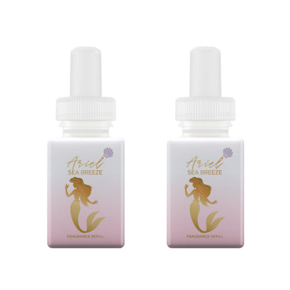 Pura and Disney - Home Fragrance Scent for Air Diffusers - Room Freshener - Aromatherapy Scents for Bedrooms & Living Rooms - Scents for Smart Home Diffusers - 2 Pack - Ariel Sea Breeze