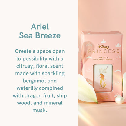 Pura and Disney - Home Fragrance Scent for Air Diffusers - Room Freshener - Aromatherapy Scents for Bedrooms & Living Rooms - Scents for Smart Home Diffusers - 2 Pack - Ariel Sea Breeze