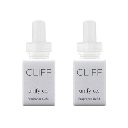 Pura and Unify - Fragrance for Smart Home Air Diffusers - Room Freshener - Aromatherapy Scents for Bedrooms & Living Rooms - Odor Eliminator - 2 Pack - Cliff