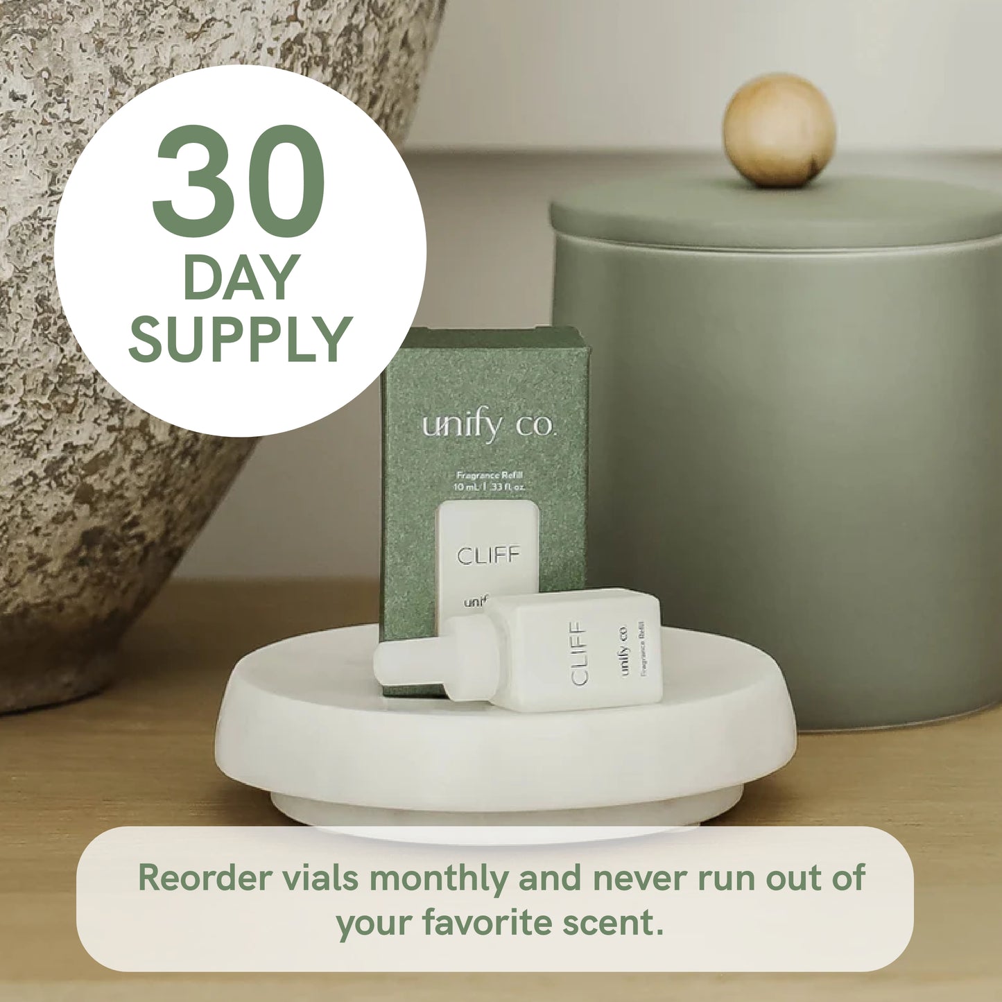 Pura and Unify - Fragrance for Smart Home Air Diffusers - Room Freshener - Aromatherapy Scents for Bedrooms & Living Rooms - Odor Eliminator - 2 Pack - Cliff