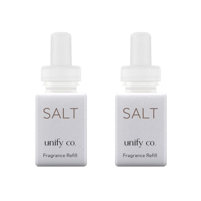 Pura and Unify - Fragrance for Smart Home Air Diffusers - Room Freshener - Aromatherapy Scents for Bedrooms & Living Rooms - Odor Eliminator - 2 Pack - Salt