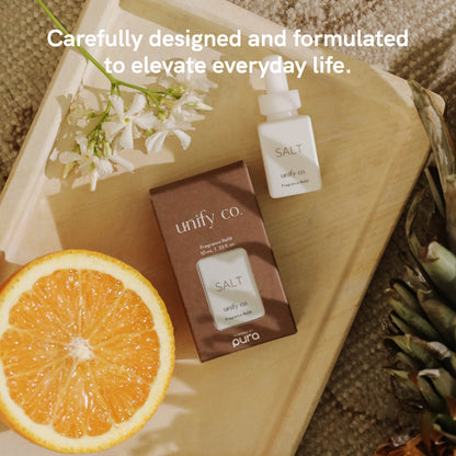 Pura and Unify - Fragrance for Smart Home Air Diffusers - Room Freshener - Aromatherapy Scents for Bedrooms & Living Rooms - Odor Eliminator - 2 Pack - Salt