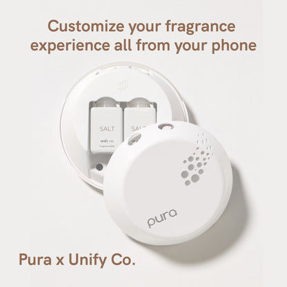 Pura and Unify - Fragrance for Smart Home Air Diffusers - Room Freshener - Aromatherapy Scents for Bedrooms & Living Rooms - Odor Eliminator - 2 Pack - Salt