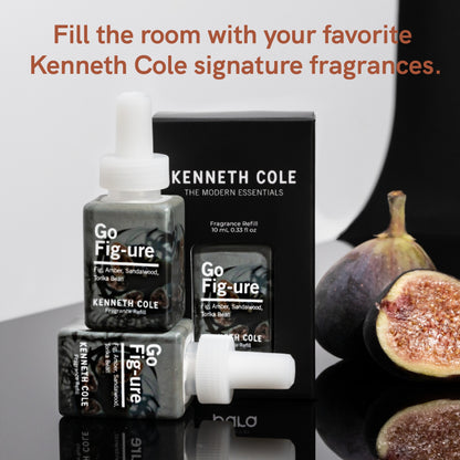 Pura and Kenneth Cole - Home Fragrance Scent for Air Diffusers - Room Freshener - Aromatherapy Scents for Bedrooms & Living Rooms - Scents for Smart Home Diffusers - 2 Pack - Go Fig-Ure