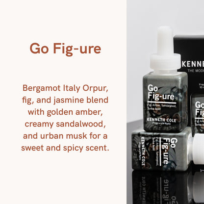 Pura and Kenneth Cole - Home Fragrance Scent for Air Diffusers - Room Freshener - Aromatherapy Scents for Bedrooms & Living Rooms - Scents for Smart Home Diffusers - 2 Pack - Go Fig-Ure