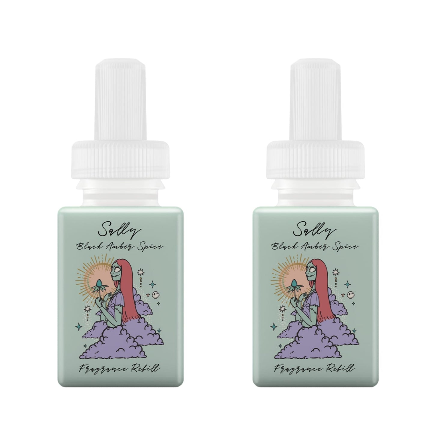 Pura and Disney - Home Fragrance Scent for Air Diffusers - Room Freshener - Aromatherapy Scents for Bedrooms & Living Rooms - Scents for Smart Home Diffusers - 2 Pack - Sally Black Amber Spice