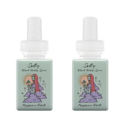 Pura and Disney - Home Fragrance Scent for Air Diffusers - Room Freshener - Aromatherapy Scents for Bedrooms & Living Rooms - Scents for Smart Home Diffusers - 2 Pack - Sally Black Amber Spice