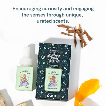 Pura and Disney - Home Fragrance Scent for Air Diffusers - Room Freshener - Aromatherapy Scents for Bedrooms & Living Rooms - Scents for Smart Home Diffusers - 2 Pack - Sally Black Amber Spice