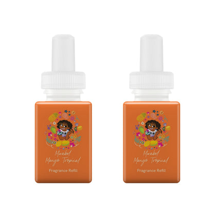 Pura and Disney - Home Fragrance Scent for Air Diffusers - Room Freshener - Aromatherapy Scents for Bedrooms & Living Rooms - Scents for Smart Home Diffusers - 2 Pack - Mirabel Mango Tropical