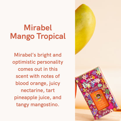 Pura and Disney - Home Fragrance Scent for Air Diffusers - Room Freshener - Aromatherapy Scents for Bedrooms & Living Rooms - Scents for Smart Home Diffusers - 2 Pack - Mirabel Mango Tropical