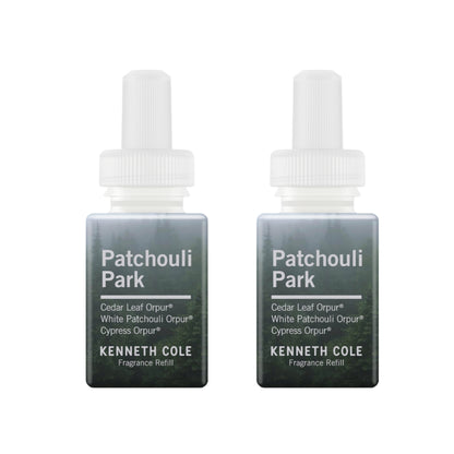 Pura and Kenneth Cole - Home Fragrance Scent for Air Diffusers - Room Freshener - Aromatherapy Scents for Bedrooms & Living Rooms - Scents for Smart Home Diffusers - 2 Pack - Patchouli Park