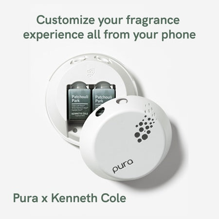 Pura and Kenneth Cole - Home Fragrance Scent for Air Diffusers - Room Freshener - Aromatherapy Scents for Bedrooms & Living Rooms - Scents for Smart Home Diffusers - 2 Pack - Patchouli Park
