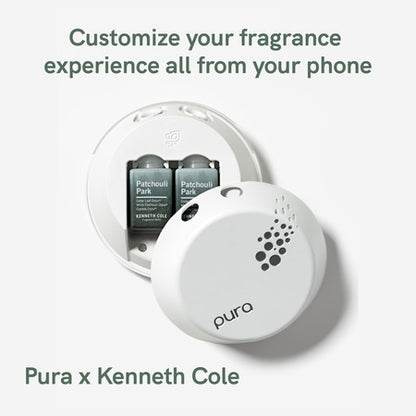 Pura and Kenneth Cole - Home Fragrance Scent for Air Diffusers - Room Freshener - Aromatherapy Scents for Bedrooms & Living Rooms - Scents for Smart Home Diffusers - 2 Pack - Patchouli Park