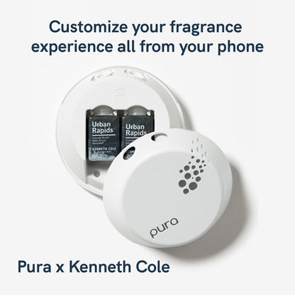 Pura and Kenneth Cole - Home Fragrance Scent for Air Diffusers - Room Freshener - Aromatherapy Scents for Bedrooms & Living Rooms - Scents for Smart Home Diffusers - 2 Pack - Urban Rapids