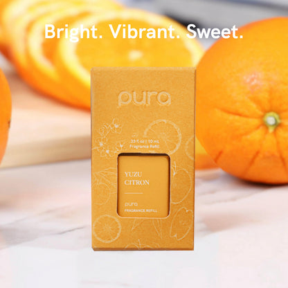 Pura - Fragrance for Smart Home Air Diffusers - Room Freshener - Aromatherapy Scents for Bedrooms & Living Rooms - Odor Eliminator - 2 Pack - Yuzu Citron