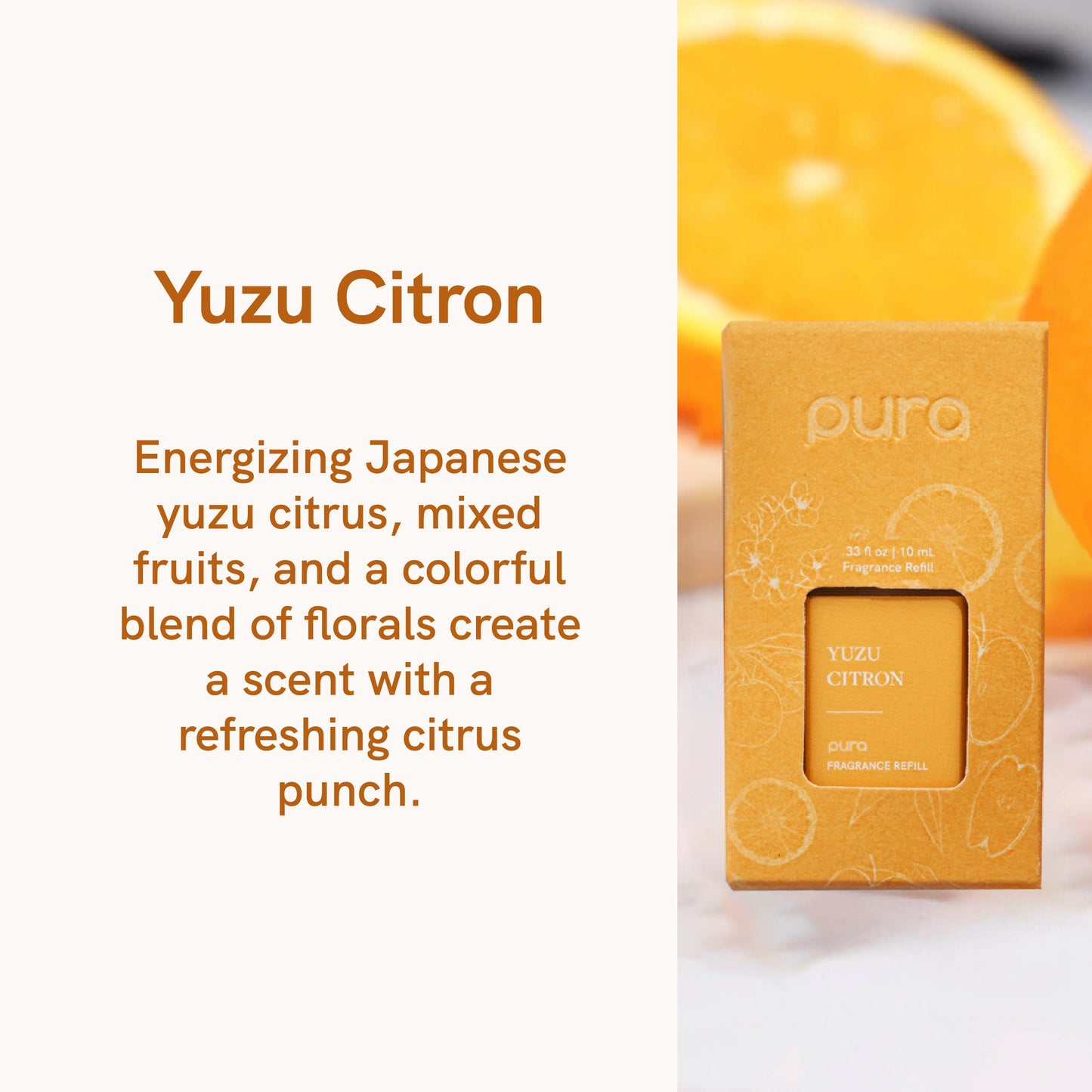 Pura - Fragrance for Smart Home Air Diffusers - Room Freshener - Aromatherapy Scents for Bedrooms & Living Rooms - Odor Eliminator - 2 Pack - Yuzu Citron