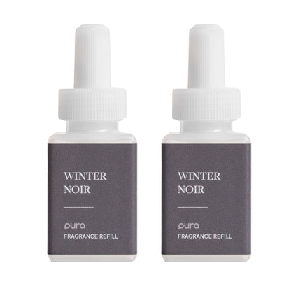 Pura - Fragrance for Smart Home Air Diffusers - Room Freshener - Aromatherapy Scents for Bedrooms & Living Rooms - Odor Eliminator - 2 Pack - Winter Noir