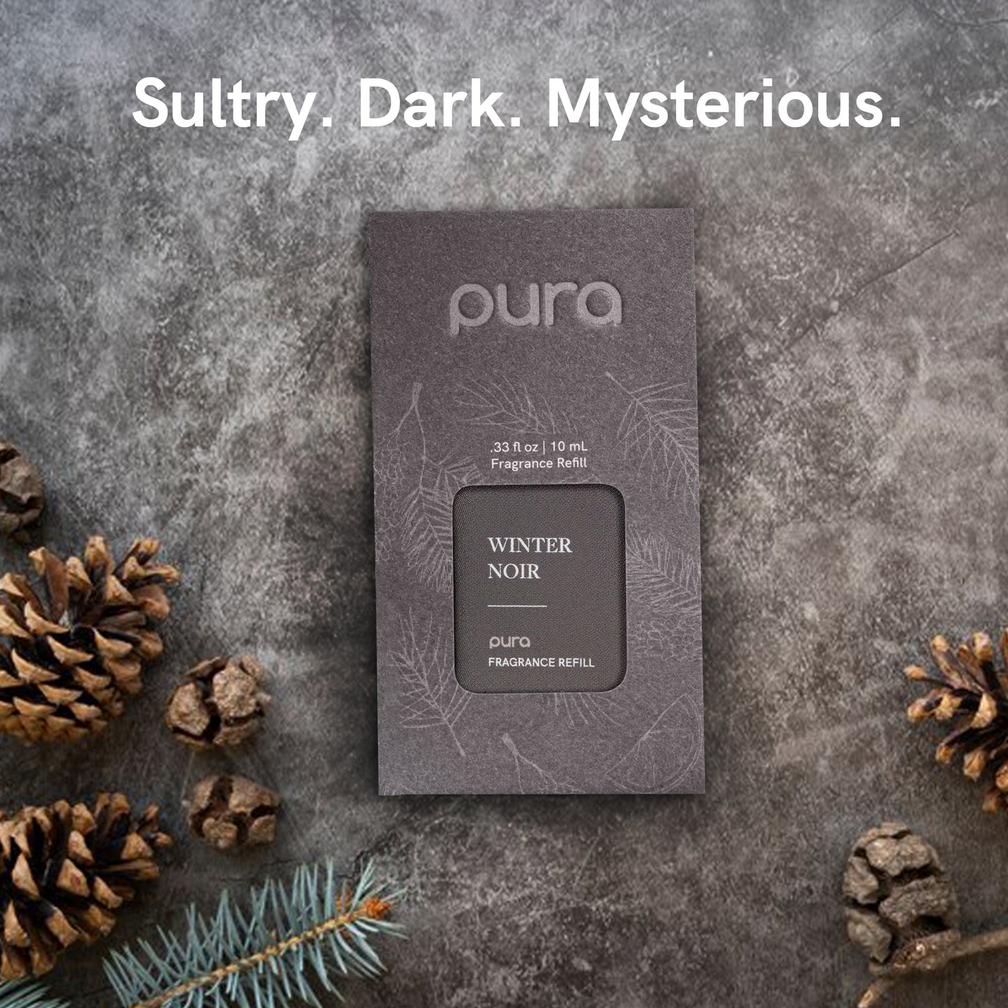 Pura - Fragrance for Smart Home Air Diffusers - Room Freshener - Aromatherapy Scents for Bedrooms & Living Rooms - Odor Eliminator - 2 Pack - Winter Noir