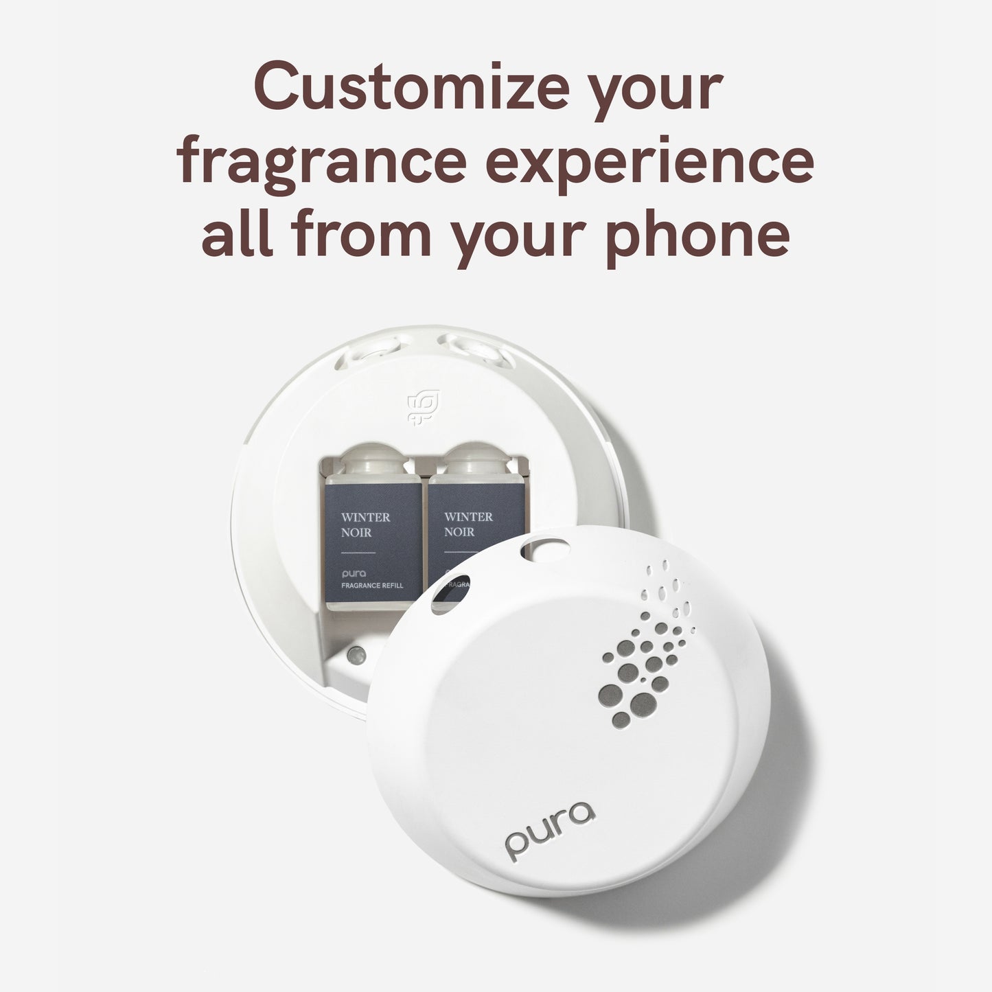 Pura - Fragrance for Smart Home Air Diffusers - Room Freshener - Aromatherapy Scents for Bedrooms & Living Rooms - Odor Eliminator - 2 Pack - Winter Noir