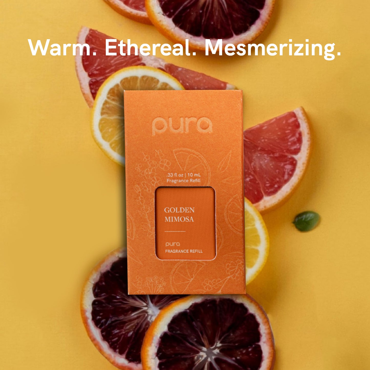 Pura - Fragrance for Smart Home Air Diffusers - Room Freshener - Aromatherapy Scents for Bedrooms & Living Rooms - Odor Eliminator - 2 Pack - Golden Mimosa