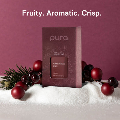 Pura - Fragrance for Smart Home Air Diffusers - Room Freshener - Aromatherapy Scents for Bedrooms & Living Rooms - Odor Eliminator - 2 Pack - Cranberry Fizz