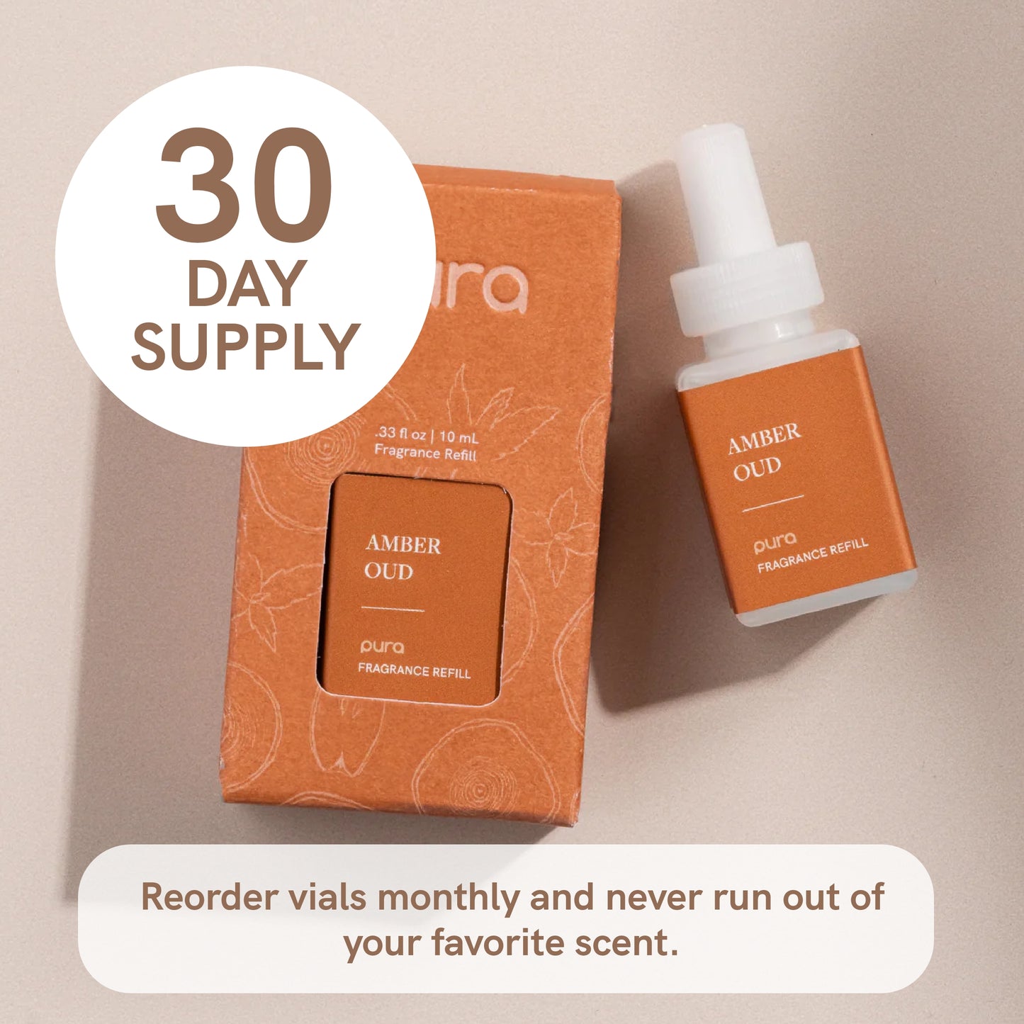 Pura - Fragrance for Smart Home Air Diffusers - Room Freshener - Aromatherapy Scents for Bedrooms & Living Rooms - Odor Eliminator - 2 Pack - Amber Oud