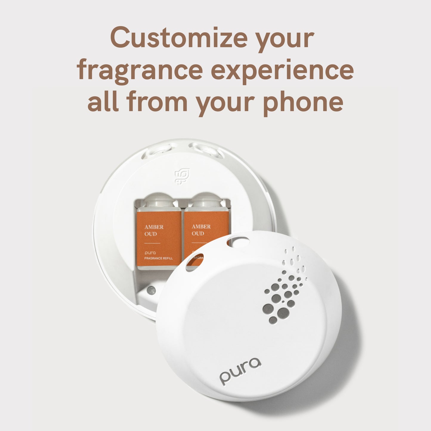 Pura - Fragrance for Smart Home Air Diffusers - Room Freshener - Aromatherapy Scents for Bedrooms & Living Rooms - Odor Eliminator - 2 Pack - Amber Oud