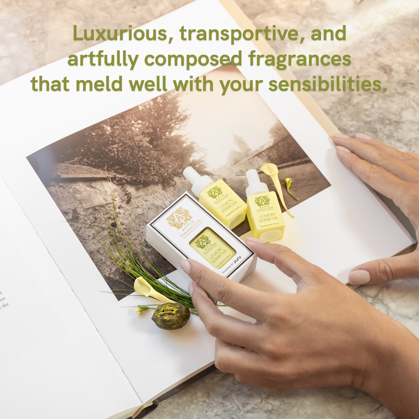 Pura - Home Fragrance Scent - Pura and Antica Farmacista - Lemon Verbena