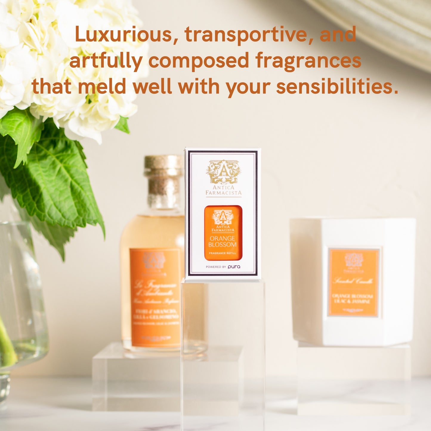 Pura - Home Fragrance Scent - Pura and Antica Farmacista - Orange Blossom