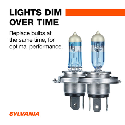 SYLVANIA 9003 SilverStar Ultra High Performance Halogen Headlight Bulb, (Contains 1 Bulb)