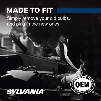 SYLVANIA 9004 SilverStar High Performance Halogen Headlight Bulb, (Contains 2 Bulbs), White (9004ST.BP2)