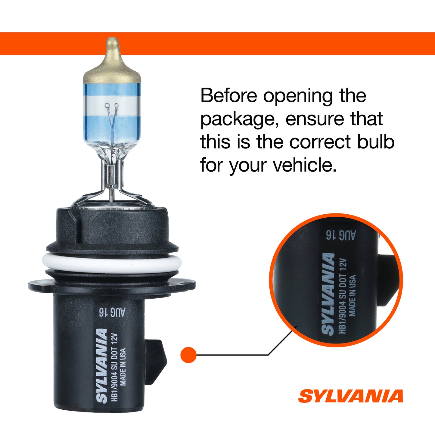 SYLVANIA - 9004 SilverStar Ultra - High Performance Halogen Headlight Bulb, High Beam, Low Beam and Fog Replacement Bulb, Brightest Downroad with Whiter Light, Tri-Band Technology (Contains 2 Bulbs) (9004SU.BP2)