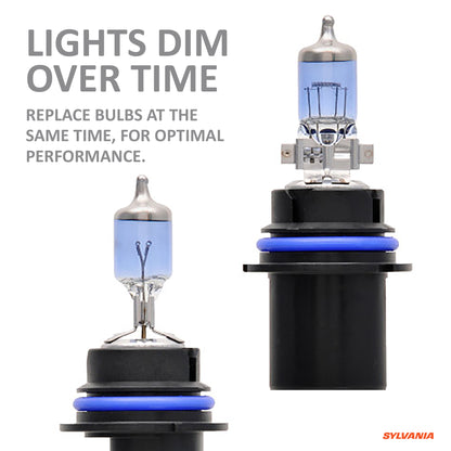 SYLVANIA 9004 SilverStar zXe High Performance Halogen Headlight Bulb, (Contains 2 Bulbs)
