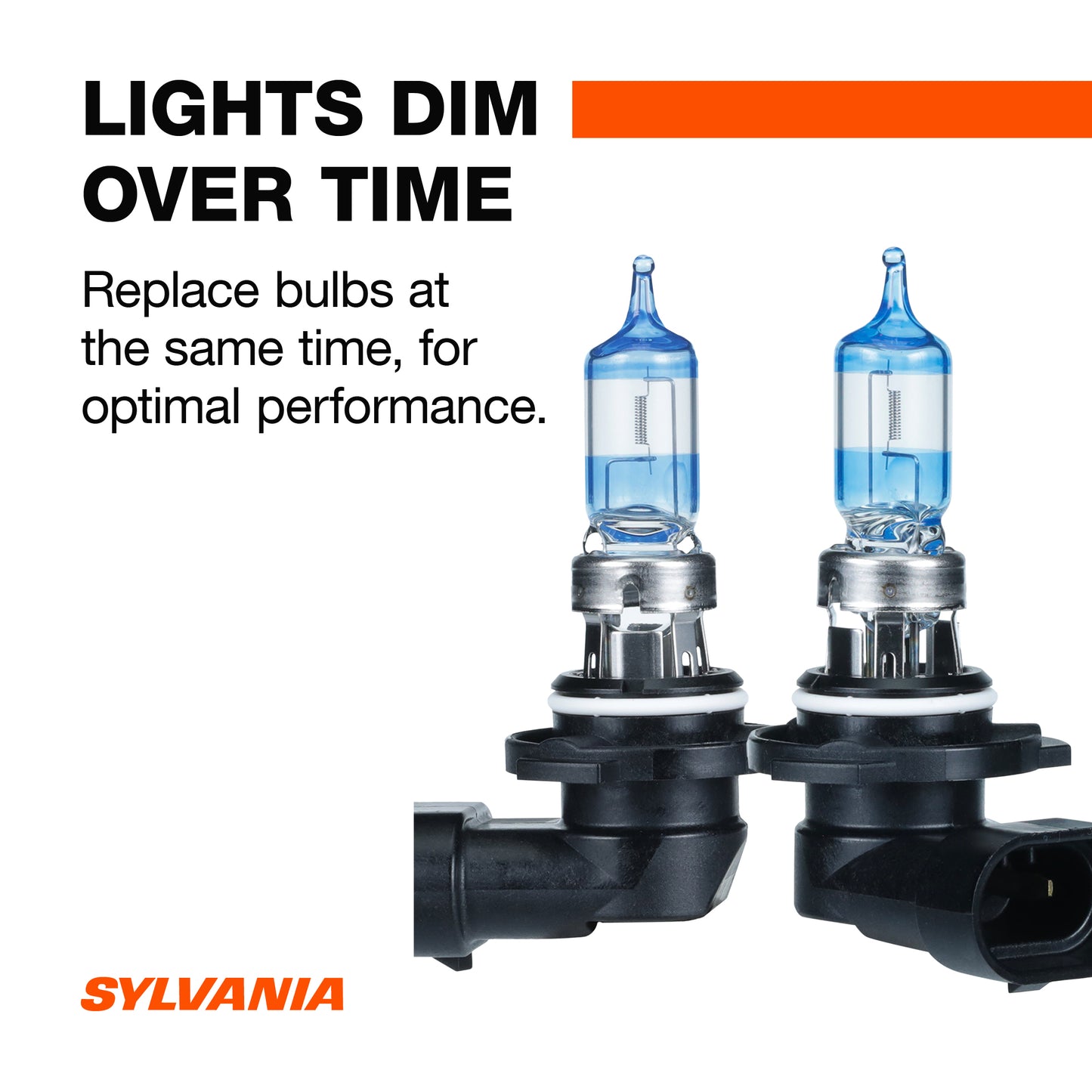 SYLVANIA 9005 SilverStar Ultra High Performance Halogen Headlight Bulb, (Contains 2 Bulbs)