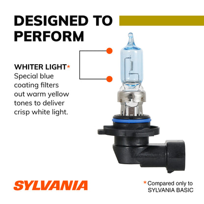SYLVANIA - 9005 (HB3) SilverStar zXe GOLD High Performance Halogen Headlight Bulb - Bright White Light Output, Best HID Alternative, Xenon Charged Technology (Contains 2 Bulbs)