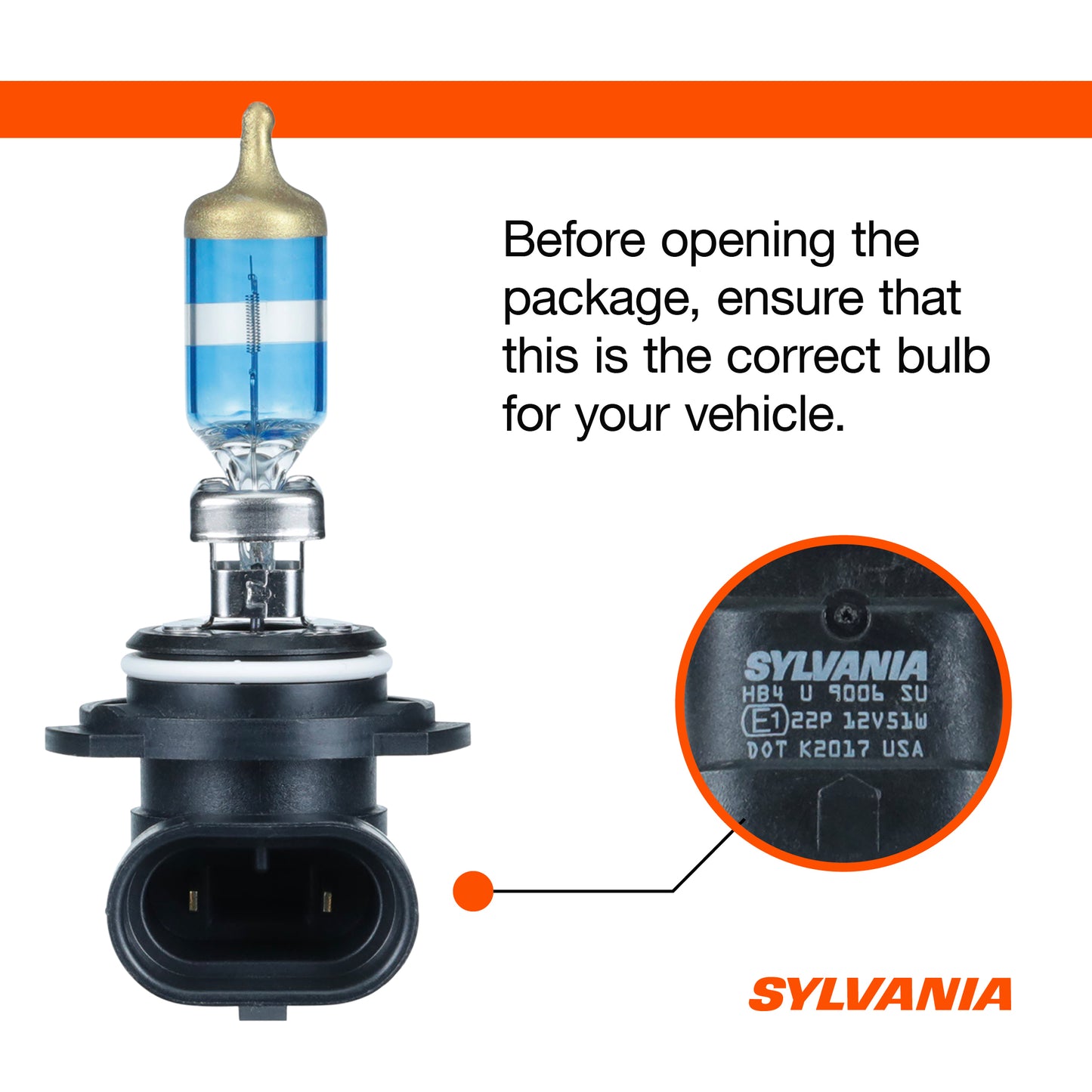 SYLVANIA - 9006 SilverStar Ultra - High Performance Halogen Headlight Bulb, High Beam, Low Beam and Fog Replacement Bulb, Brightest Downroad with Whiter Light, Tri-Band Technology (Contains 2 Bulbs), 9006SU.BP2